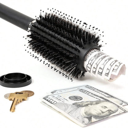 Hidden Compartment Hair Brush- Perfect For Travel Or Home Use, Discreet & Safe Storage, Suitable For Regular Hair
