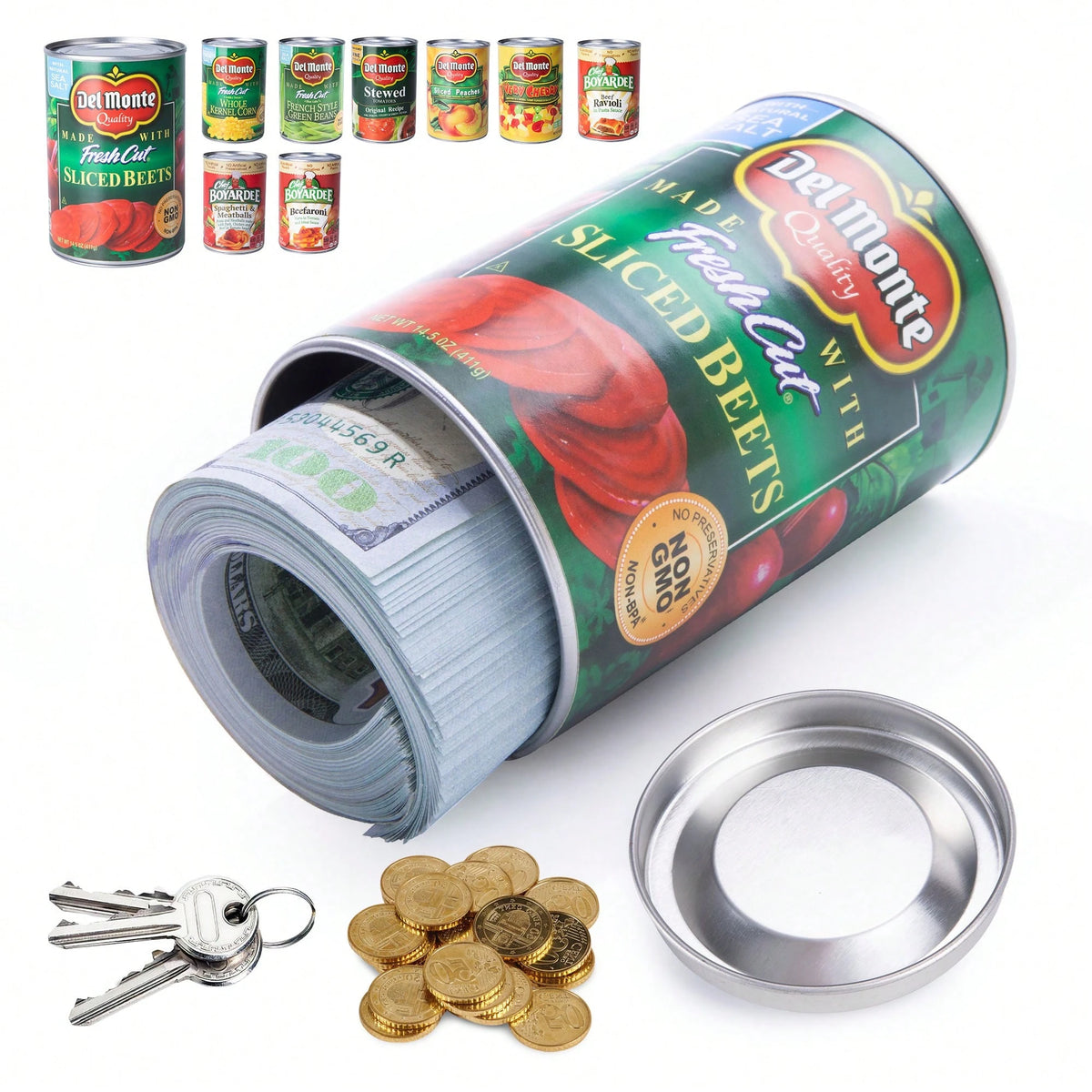 Hidden Safe Can Diversion Safe Fake Can With Hidden Compartment, Hidden Storage Keeps For Valuables, Cash, Keys, And Jewelry