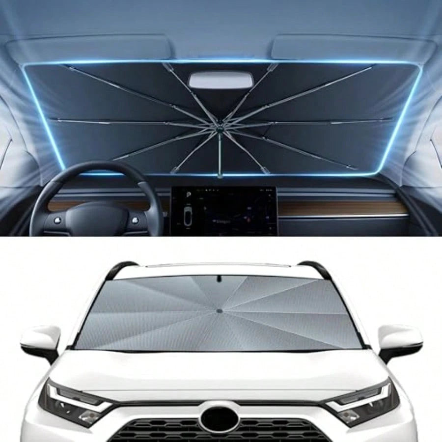 Hield Un Hade Urella For 2019-202 2026 RAV4 AcceorieUpged Ice Crytal Material Eay Etup Urella Unhade For Car Hield 100% Un Blocking