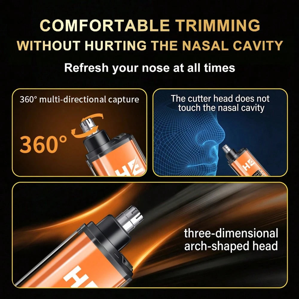 HIENA 4-In-1 Professional Men's Hair Clipper Trimmer Set LCD Digital Display Wireless Hair Clipper Trimmer Shaver Nose Hair Trimmer Men's Grooming Tool Gift Set