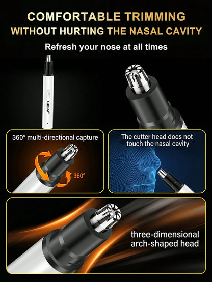 HIENA Men's Professional Hair Clipper 5-Piece Set Includes 1 Cordless Hair Clipper, Shaver, Detailer, Nose Hair Trimmer, USB Charging Kit And Multiple Accessories, Fully Meeting Daily Personal Care Ne