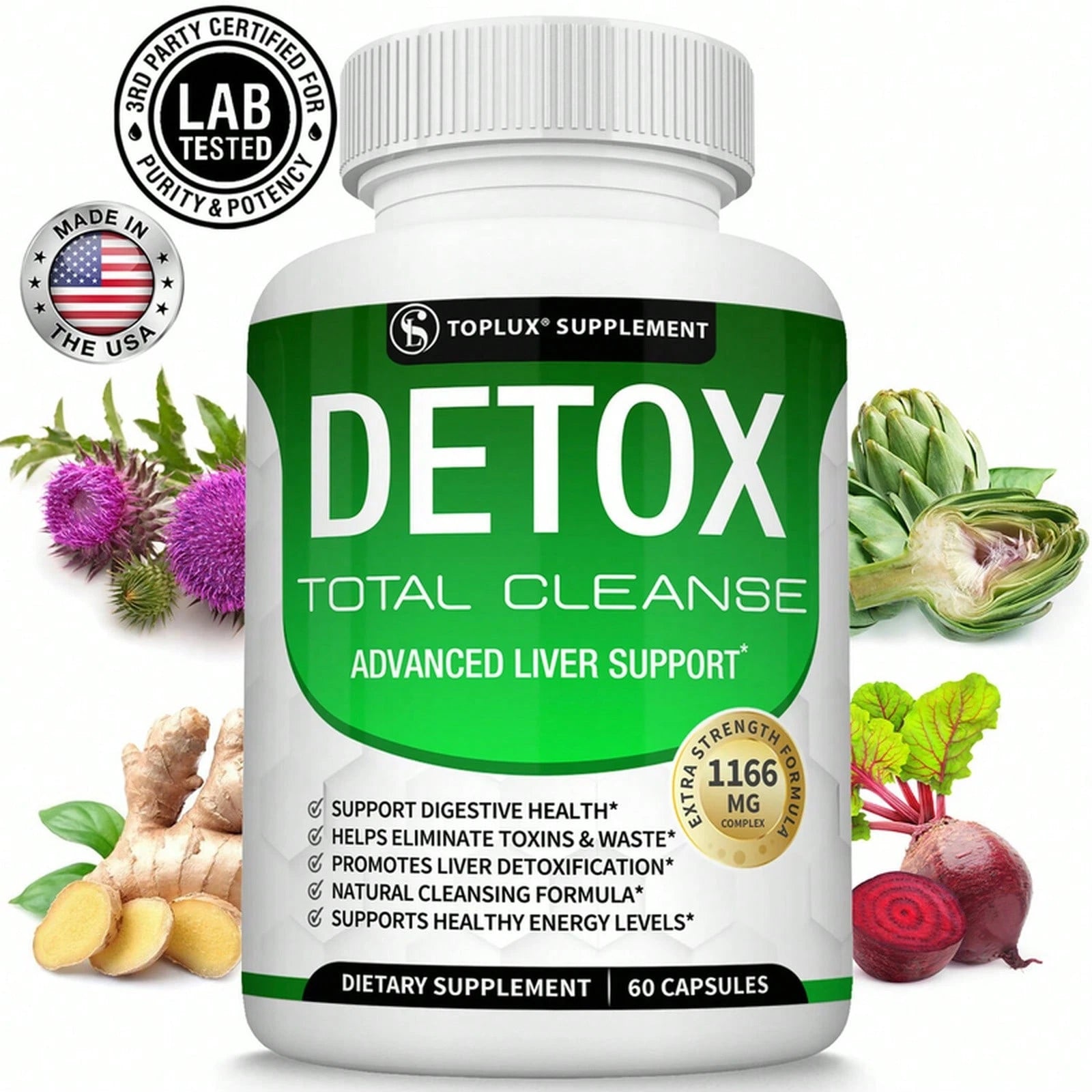 High Demand!Liver Cleanse Detox Colon &Amp; Repair Formula +22 Herbs Support 5 Days Fast-Acting.Women Daily Nutrient Support!