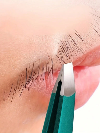 High Precision Flat Tweezers, Suitable For Men And Women To Pluck Hair, Pluck Beard, Trim Eyebrows, Easy To Grip Hair Removal