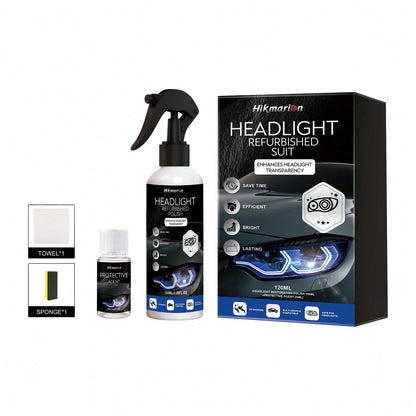 Hikmarion Headlight Restoration Kit: Daily Headlight Restoration, Cleaning, Stain Removal, And Brightening Treatment