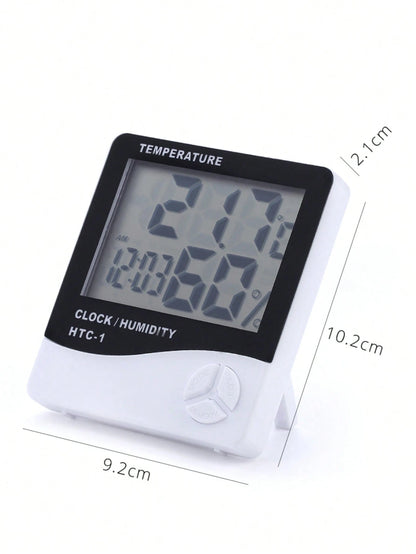 HMQ beauty Electronic Thermometer Hygrometer Lcd Digital Temperature Humidity Meter Adjustable Indoor Weather Station With Eyelash Extension Tool