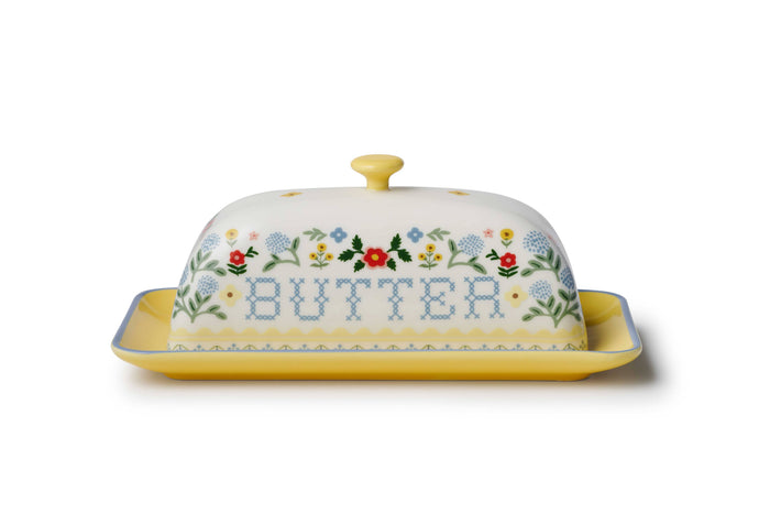 Home Sweet Home Porcelain Butter Dish