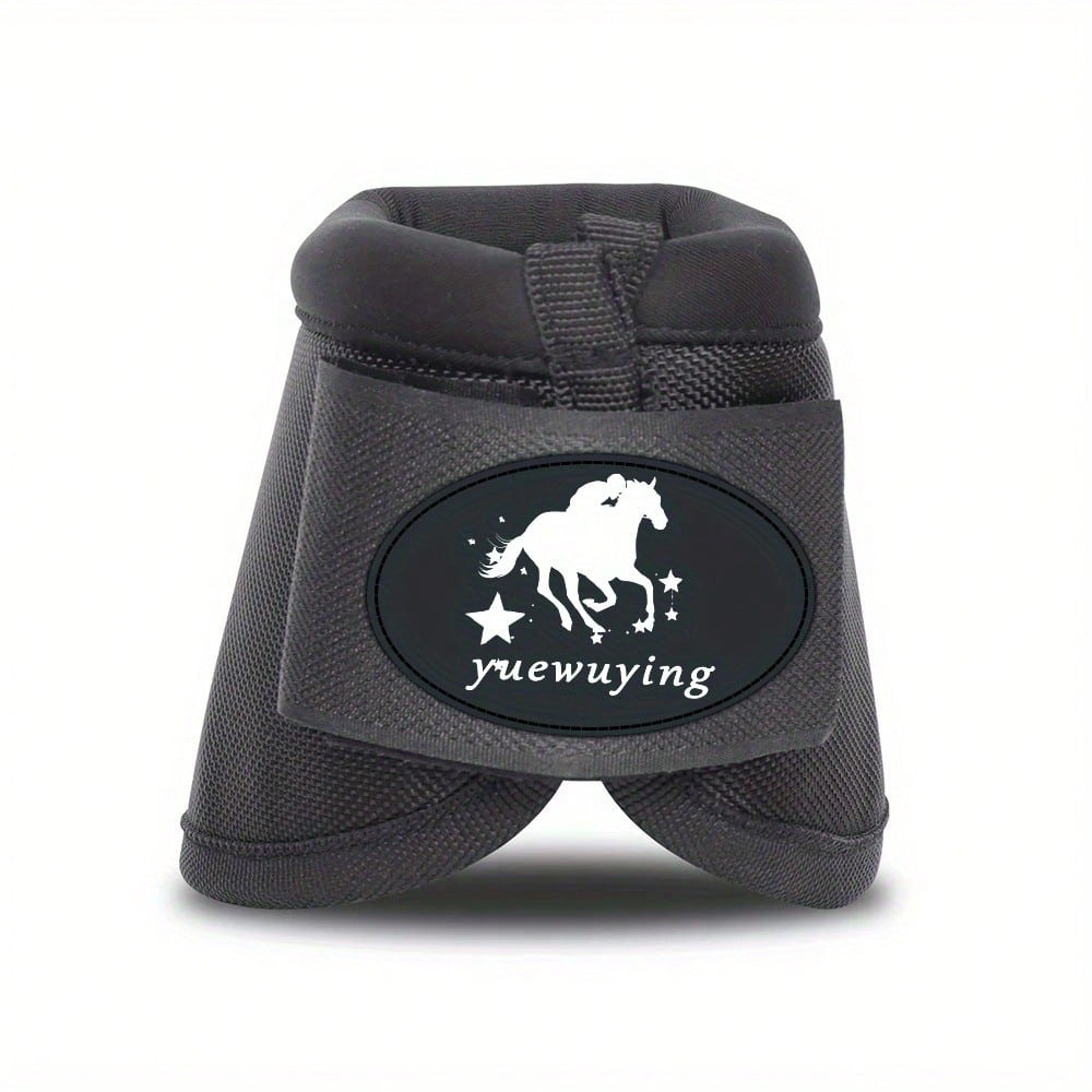 Horse Boots, Non-Rotating Horse Boots, Durable Protective Hoof Boots For Horses, One Pair (Black)