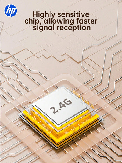 HP--USB Wireless Presentation Remote, PowerPoint Office Presentation Remote With Hyperlink And Volume Control Functions, Compatible With Keynote/PPT/PC/Laptop, Comes With Storage Bag, Back To School G