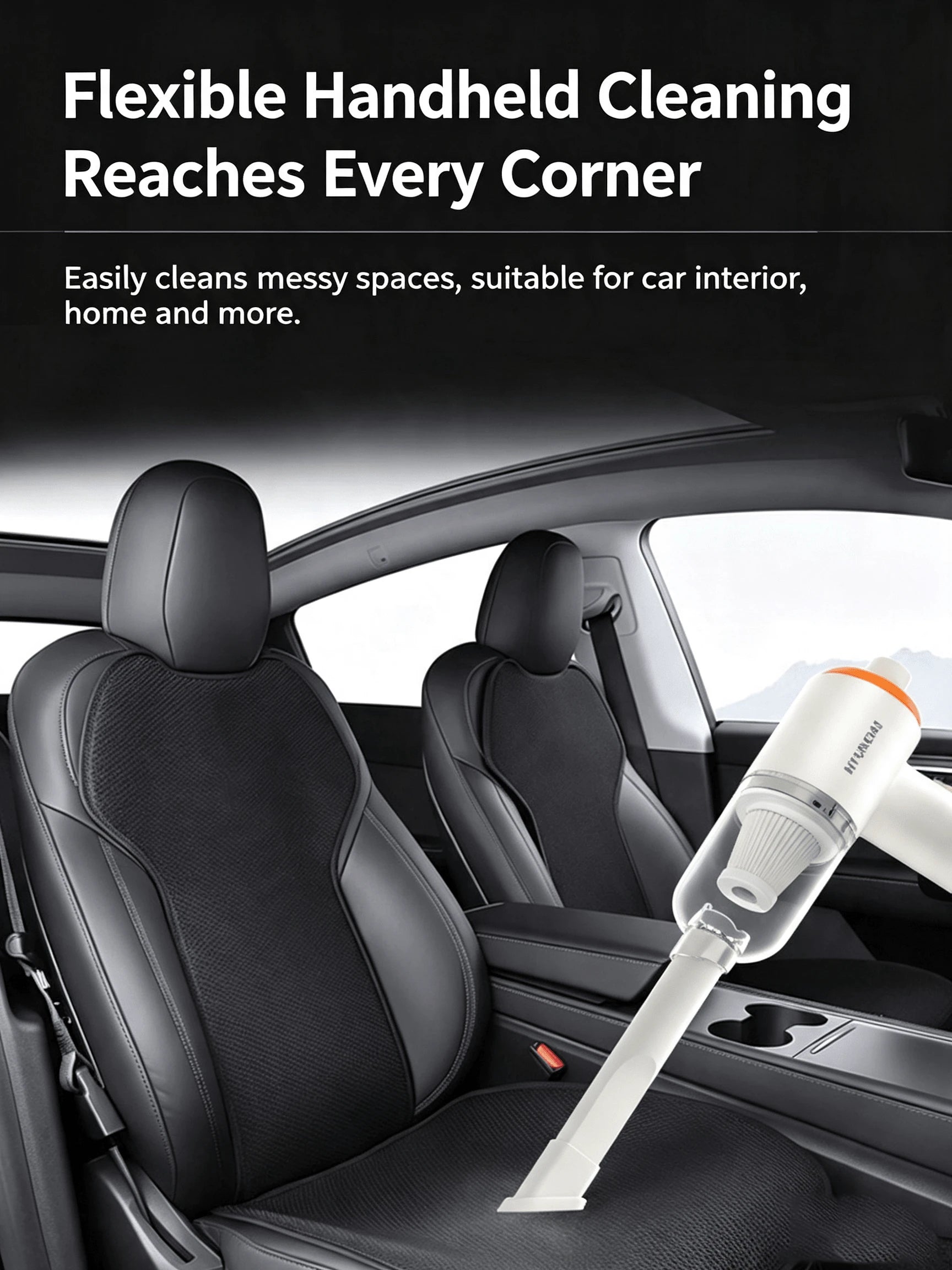 HYUNDAI Cordless Handheld Vacuum Cleaner, High Suction Power, Brushless Motor, Suitable For Both Home And Car Use, Lightweight Body, Efficient Dust Removal, Long Battery Life. HY-019 Cordless Handheld