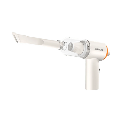 HYUNDAI HY-019 Cordless Handheld Vacuum Cleaner: Powerful Brushless Motor, Efficient Dust Removal, Lightweight And Portable, Suitable For Home And Car Use, Long Battery Life, White.