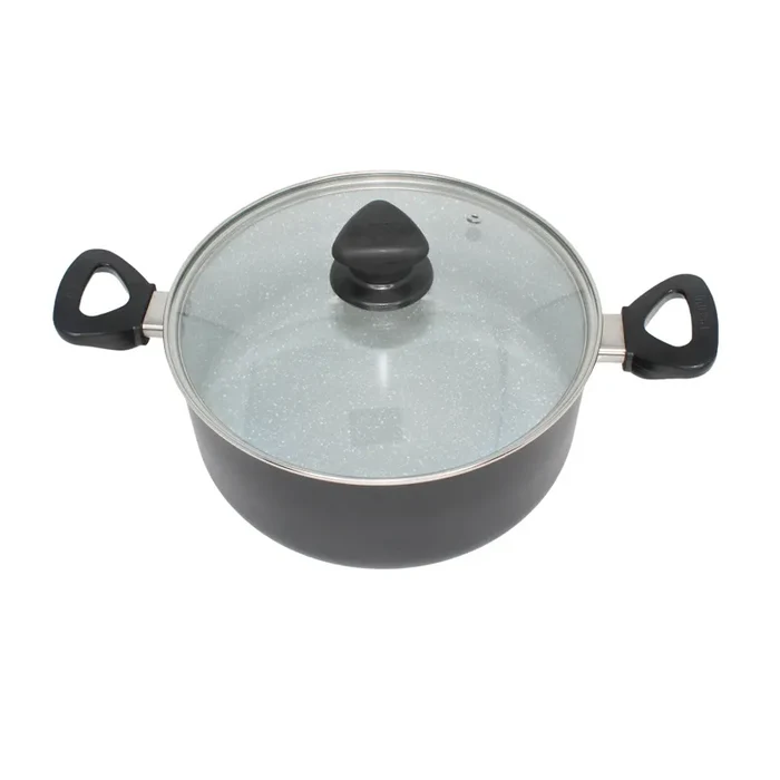 Imusa Dutch Oven Ceramic Speckled w/ Glass Lid 2.2mm - 5 qrt