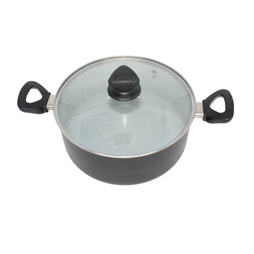 Imusa Dutch Oven Ceramic Speckled w/ Glass Lid 2.2mm - 5 qrt
