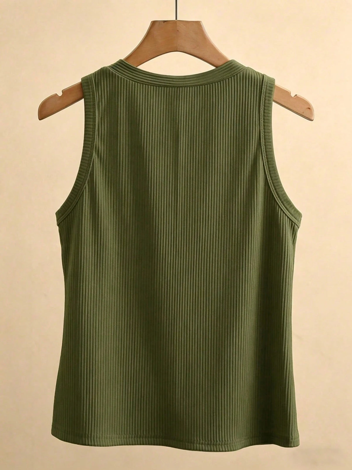 INAWLY Women's Solid V-Neck Casual Versatile Daily Wear Top