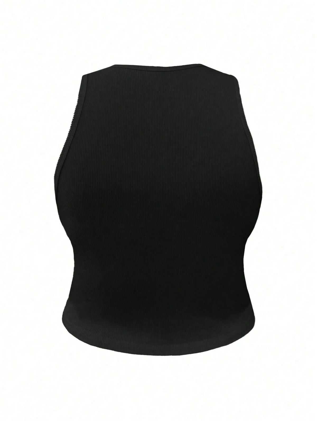 INAWLY Women's Summer Solid Color Round Neck Slim Fit Tank Top