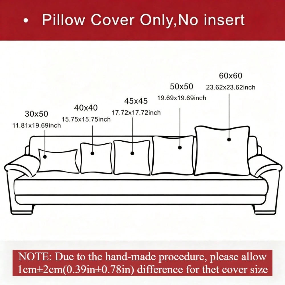 INGIFTA 1pc/2pc Fall Decorative Throw Pillow Cover, Fall Decor, Room Decor, Cozy Autumn Leaf Print, Pillow Cover Living Room, Pillow Covers 18*18, Cushion Cover For Sofa Couch And Patio, Pillow Case F