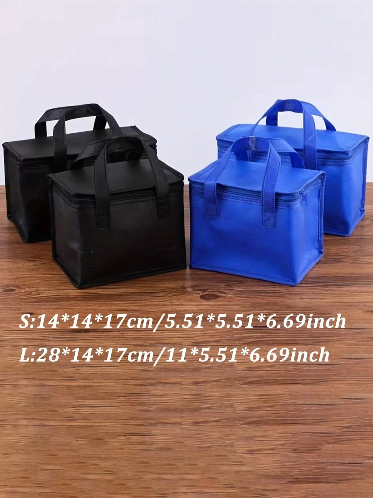 Insulated Cooler Bag For Drinks And Lunch- Portable Design Keeps Food And Drinks Fresh And Cold All Day, Non-Food Contact Material, Suitable For Summer Picnic, Camping, Beach, Available In Blue, Blac