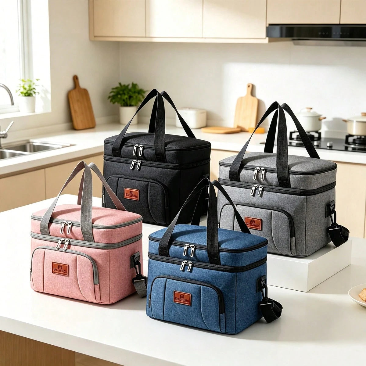 Insulated Lunch Bag For Women, For Adults For Back To School, Class, College, School Supplies, Kitchen Organizers And Storage, Kitchen Accessories