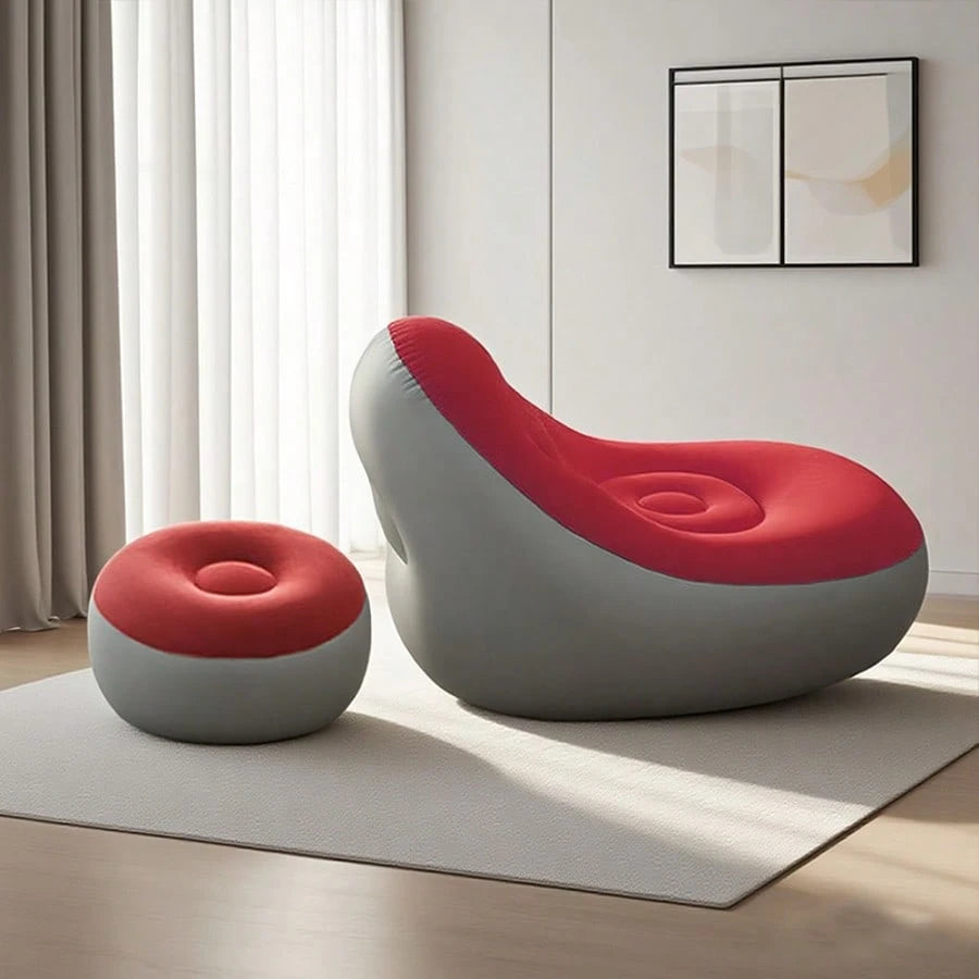Intex Inflatable Super Lounge, Sofa+Footstool Combination, Inflatable Sofa Chair, Inflatable Lounge Chair, Adult Folding Air Chair, Inflatable Lazy Sofa Very Suitable For Rooms, Camping Or Families, I