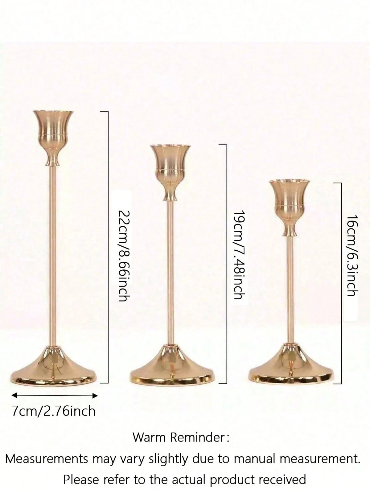 Iron Taper Candle Holder,Decorative Candle Stand- Candlestick Holder For Wedding, Dinning, Party- Antique Brass,Fireplace Decor Candelabra Table Decor Pillar Candle Holder For Wedding,Home Decor, Ho