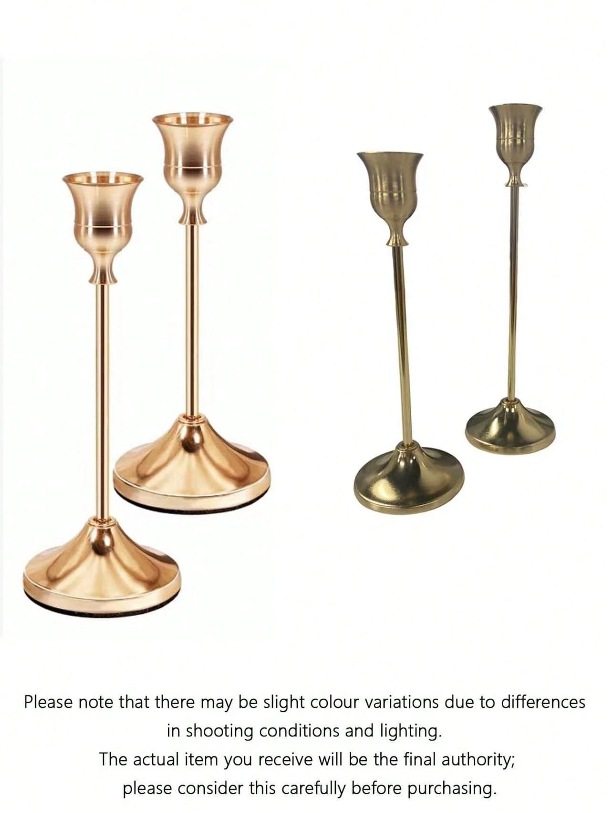 Iron Taper Candle Holder,Decorative Candle Stand- Candlestick Holder For Wedding, Dinning, Party- Antique Brass,Fireplace Decor Candelabra Table Decor Pillar Candle Holder For Wedding,Home Decor, Ho