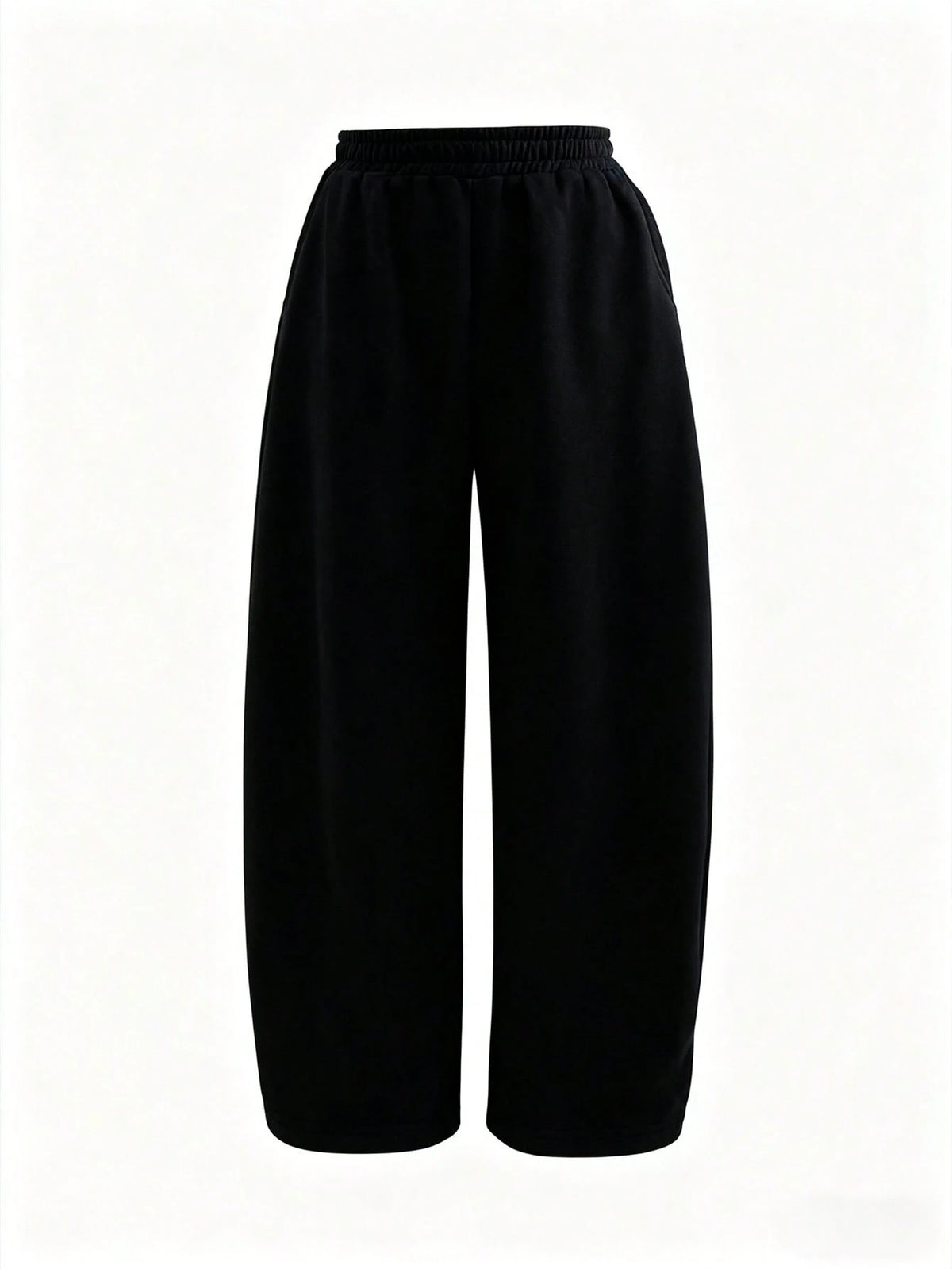 IslaSuriya Women's Solid Color Elastic Waist Loose Casual Sweatpants