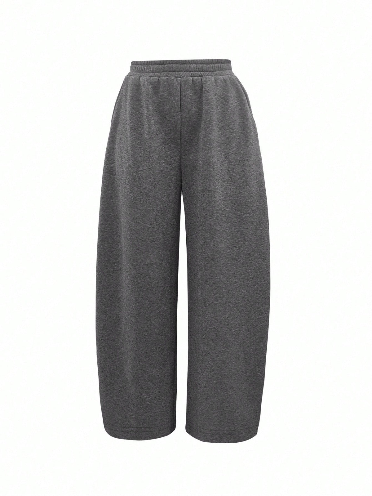 IslaSuriya Women's Solid Color Elastic Waist Loose Casual Sweatpants