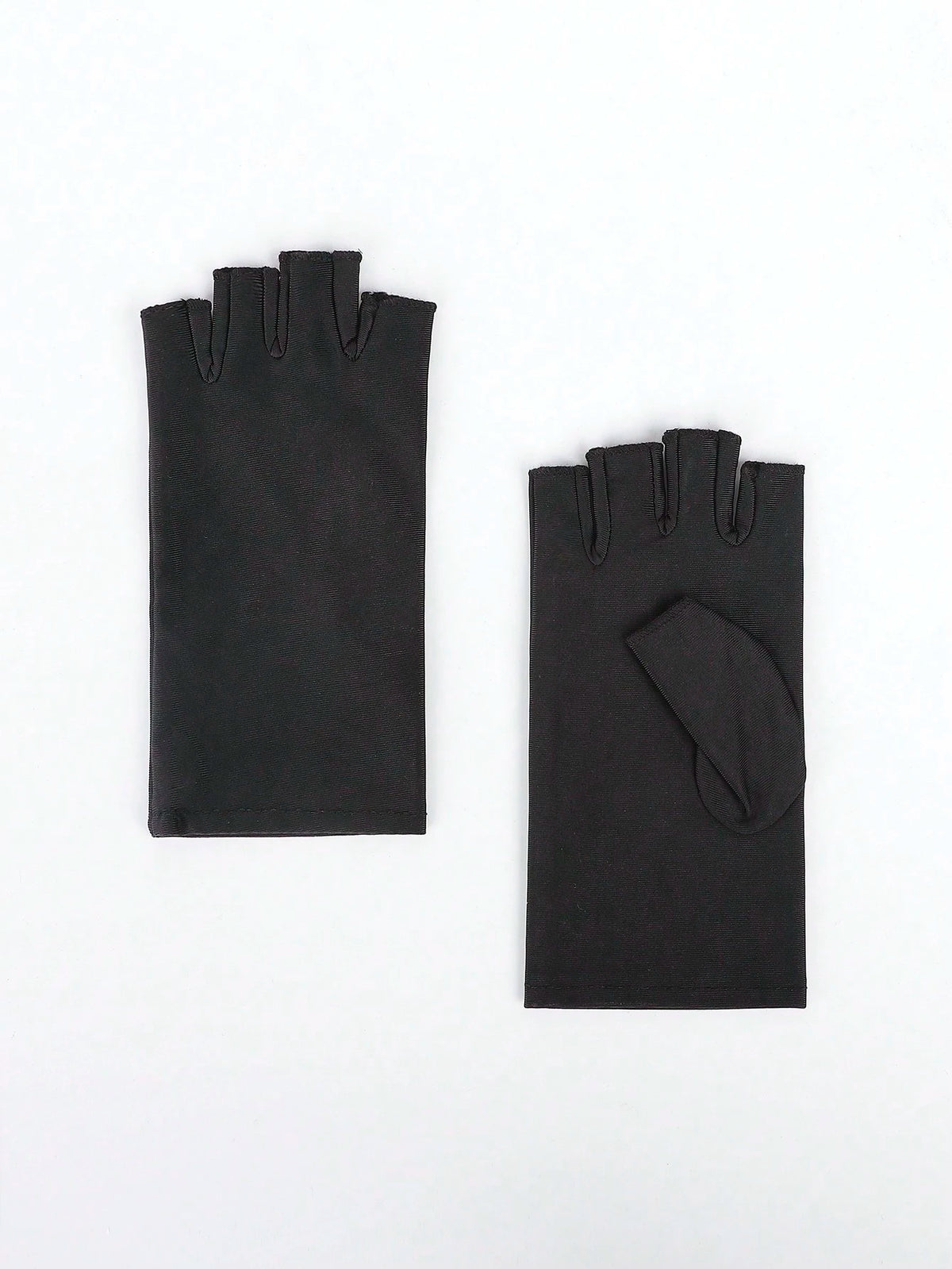 iwarm 1pair Women UV Protection Half Finger Gloves