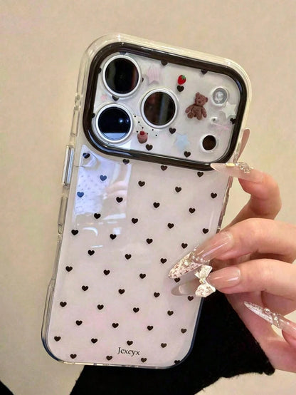 Jelly 2-In-1 Phone Case Compatible With Apple 17 Pro Max, Korean-Style Large Hole Mesh Phone Cover