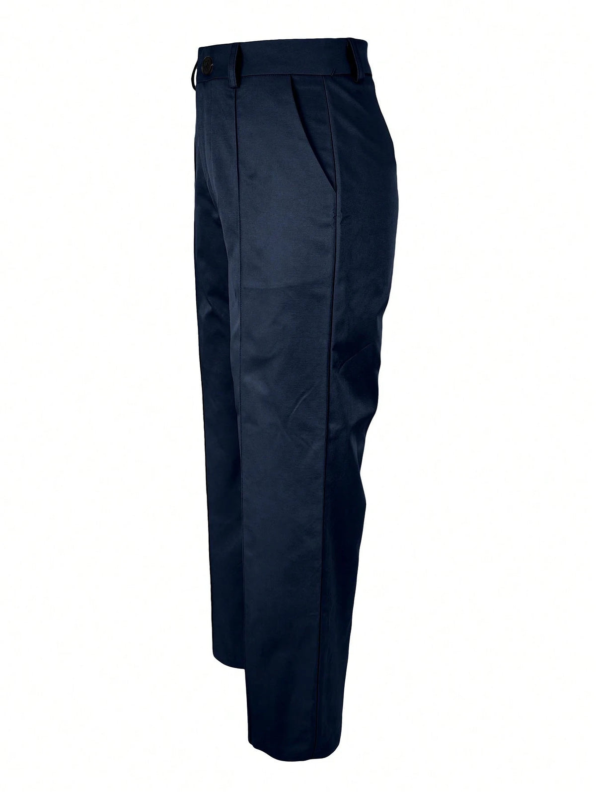 Jisfaneya Women's (No Belt) Solid-Color Zipper-Pocket Button-Front Casual Commuter Elegant, Fashionable, And Versatile Trousers