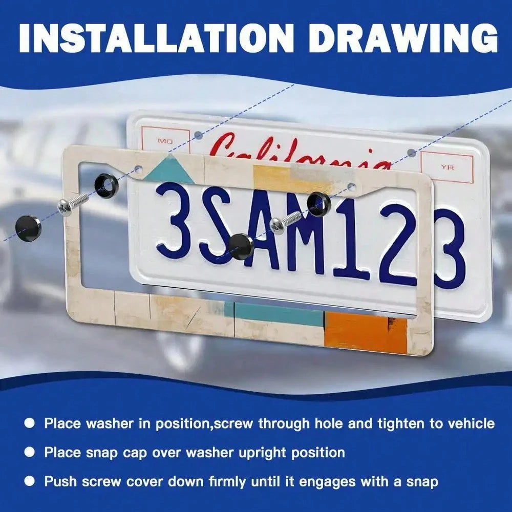 [JIT Available]2D Flat Sturdy Metal License Plate Frame- Matthew 19:26 Inspirational Design, Featuring A Pink And Striking Text, Suitable Various Vehicles, Durable Car License Plate Frame, Vehicle Ac