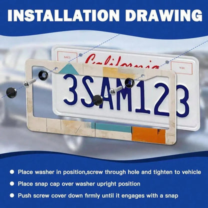 [JIT Available]2D Flat Sturdy Metal License Plate Frame- Matthew 19:26 Inspirational Design, Featuring A Pink And Striking Text, Suitable Various Vehicles, Durable Car License Plate Frame, Vehicle Ac