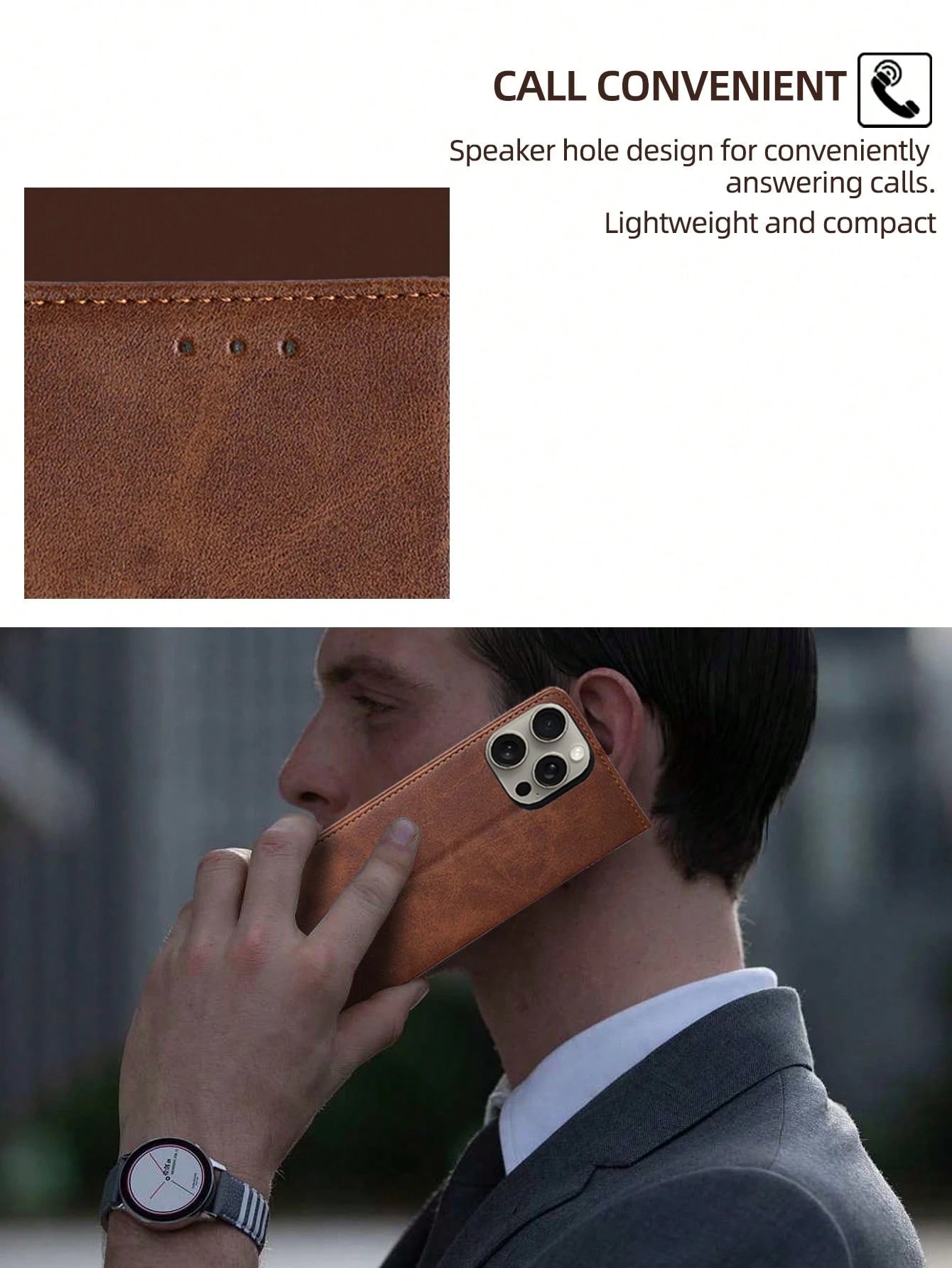 keyunfei Calf Skin Pattern Card Holder Wallet PU Leather Flip Cover Phone Case Compatible With Apple 14 Pro Max/Galaxy A34 5G/Galaxy Note20/Galaxy S20 FE/ POCO X4PRO 5G/ Note 12 4G/Honor X7A 4G/ P30 L