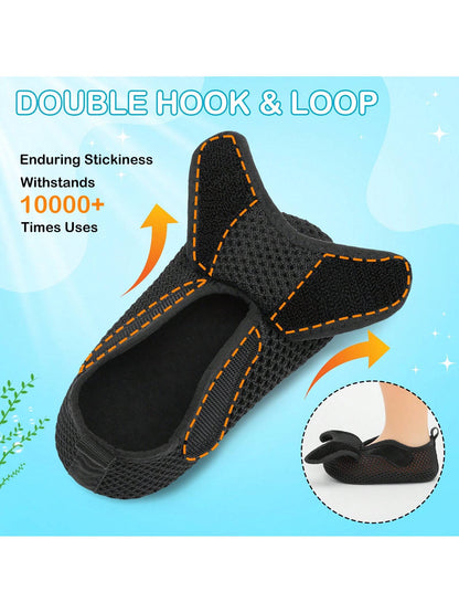 Kids Adjustable Strap Aquatic Shoes- Lightweight, Comfortable And Breathable, Perfect For Spring And Summer, Suitable For Casual, Beach, Swimming
