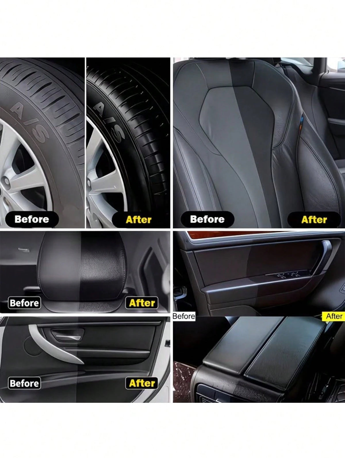 KineShineX Car Interior Polishing And Repair Paste, Car Scratch Repair Wax, Polishing And Repair Paste For Car Interior Leather Seats, Dashboard, Steering Wheel And Center Console, Car Tire Polish, Ca