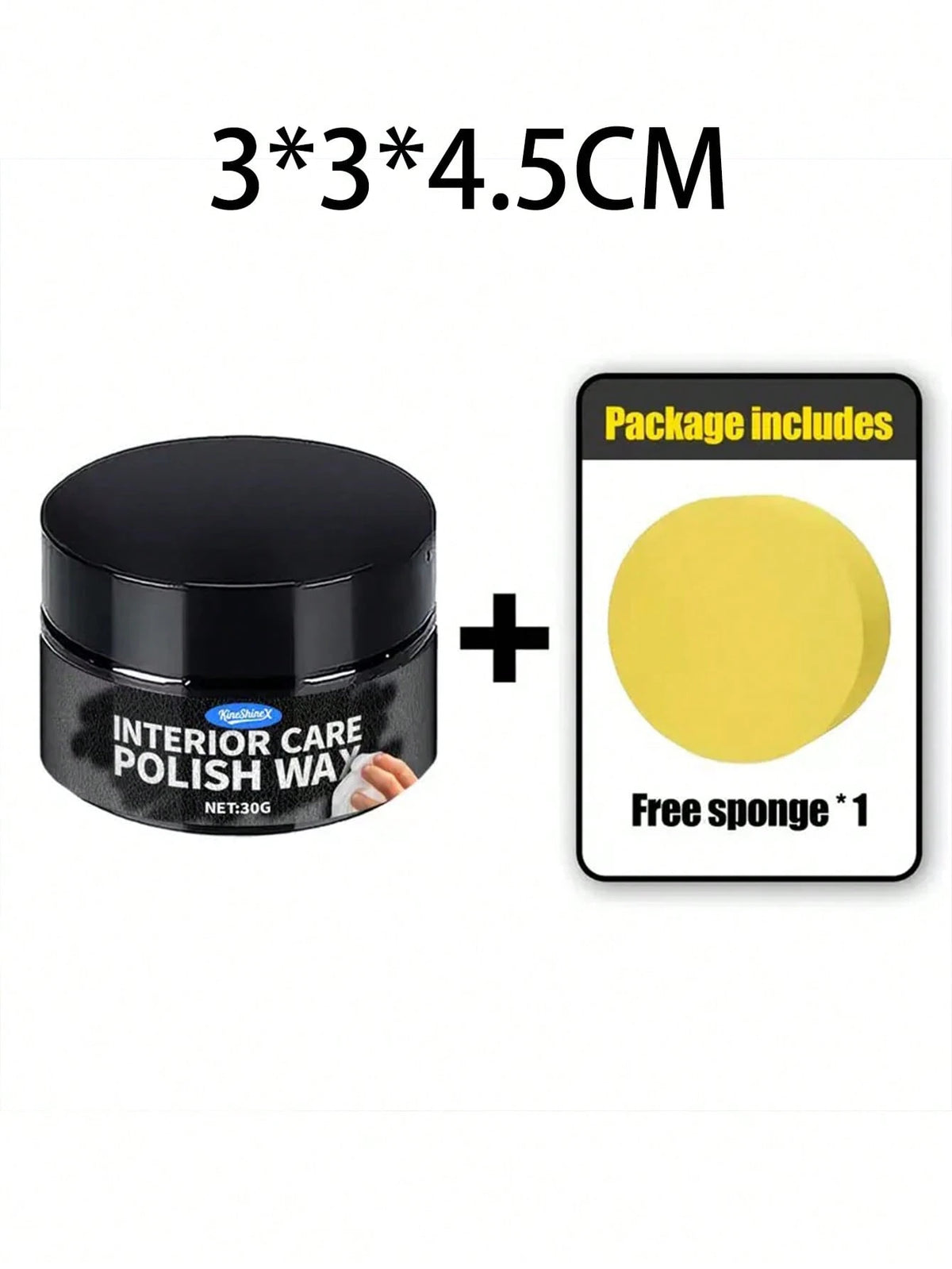 KineShineX Car Interior Polishing And Repair Paste, Car Scratch Repair Wax, Polishing And Repair Paste For Car Interior Leather Seats, Dashboard, Steering Wheel And Center Console, Car Tire Polish, Ca