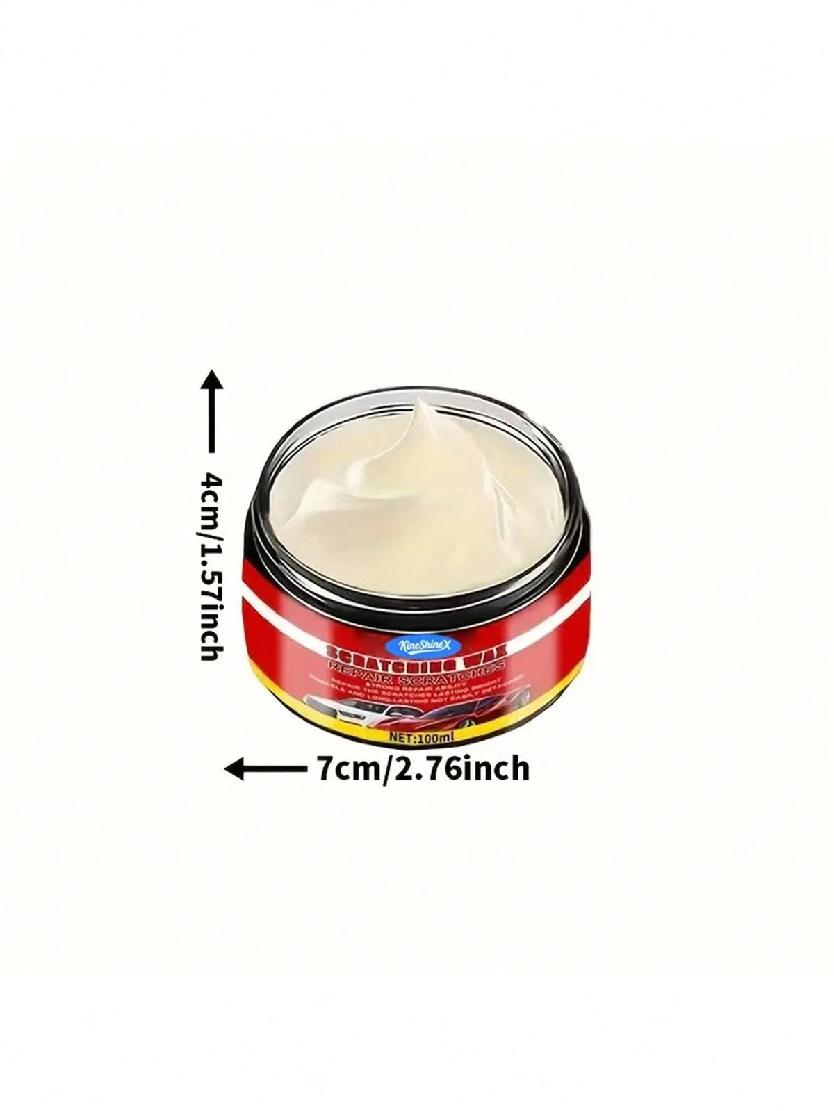 KineShineX Car Scratch Repair Paste, Car Wheel Rim Refurbishment Paste, Wear Mark Repair Paste, Plastic Trim Scratch Repair Polishing Paste, Car Accessories; Includes Car Cleaning Sponge