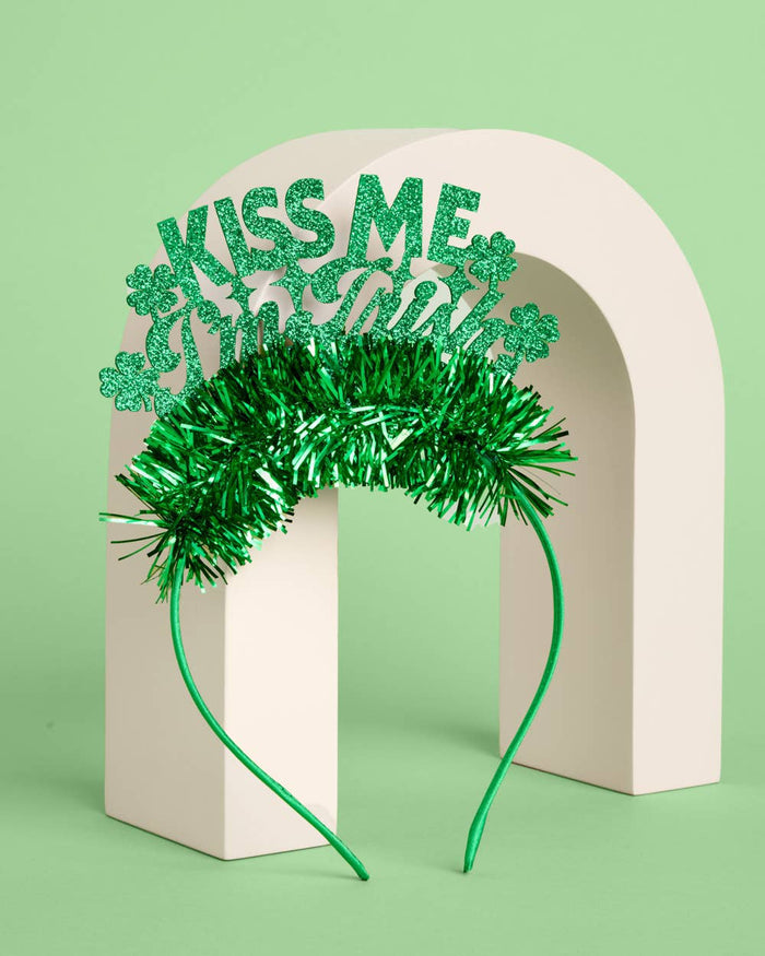 Kiss Me I'm Irish Headband | St Patrick's Day, Shamrock, Pa