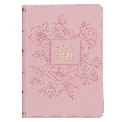 KJV Holy Bible, Compact Large Print Faux Leather Red Letter Edition- Ribbon Marker, King James (Hardcover) By Christian Art Gifts (Creator)