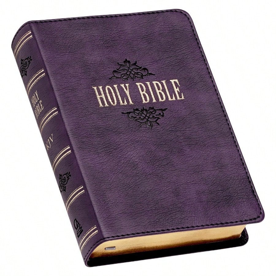 KJV Holy Bible, Compact Large Print Faux Leather Red Letter Edition- Ribbon Marker, King James (Hardcover) By Christian Art Gifts (Creator)