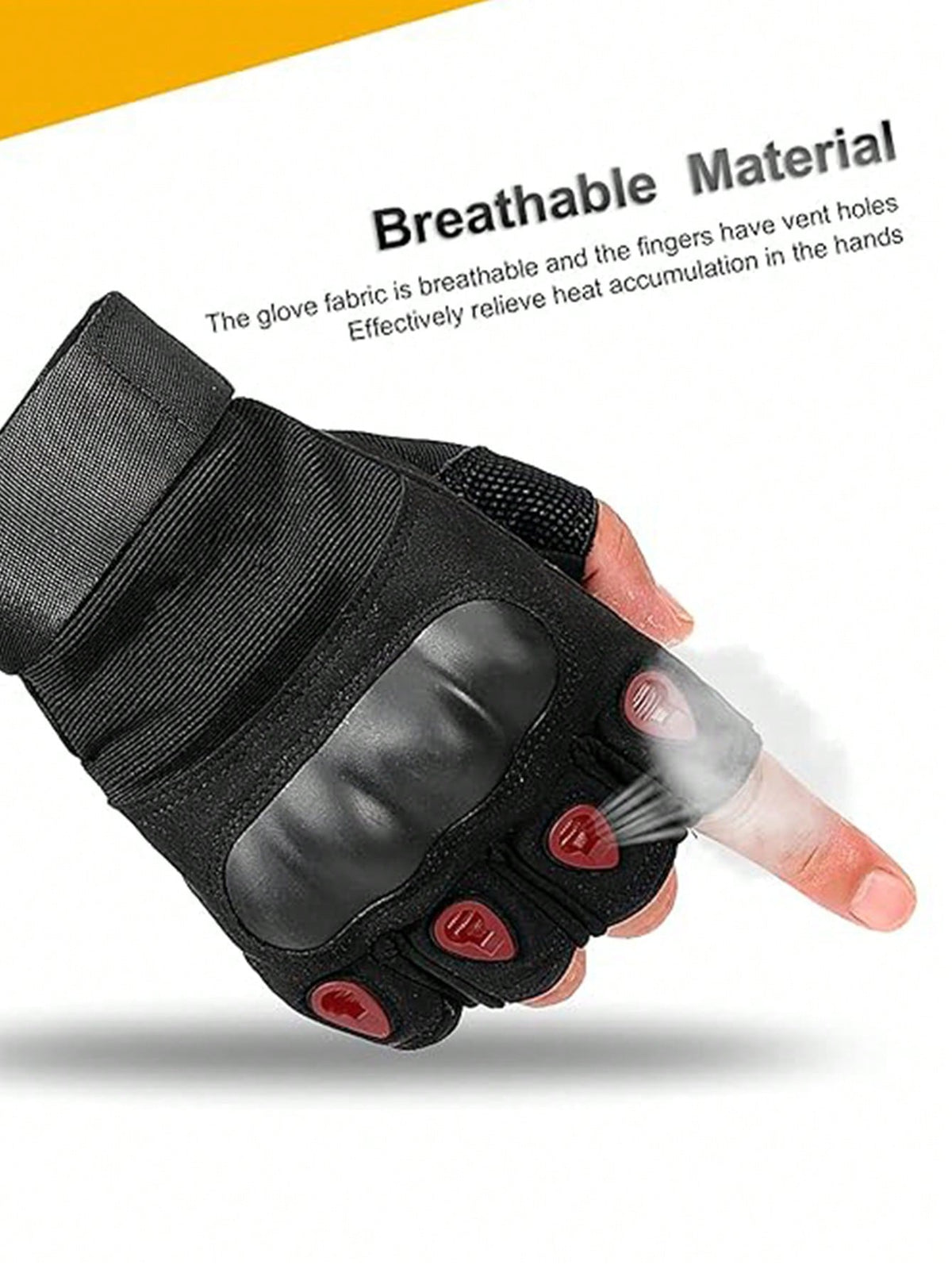 Knuckle Protection Fingerless Gloves Lightweight Fingerless Tactical Gloves Breathable Motorcycle Gloves For Men Women Military Gloves For Outdoor Hunting Motorcycling Climbing Cycling Hiking Bicycle