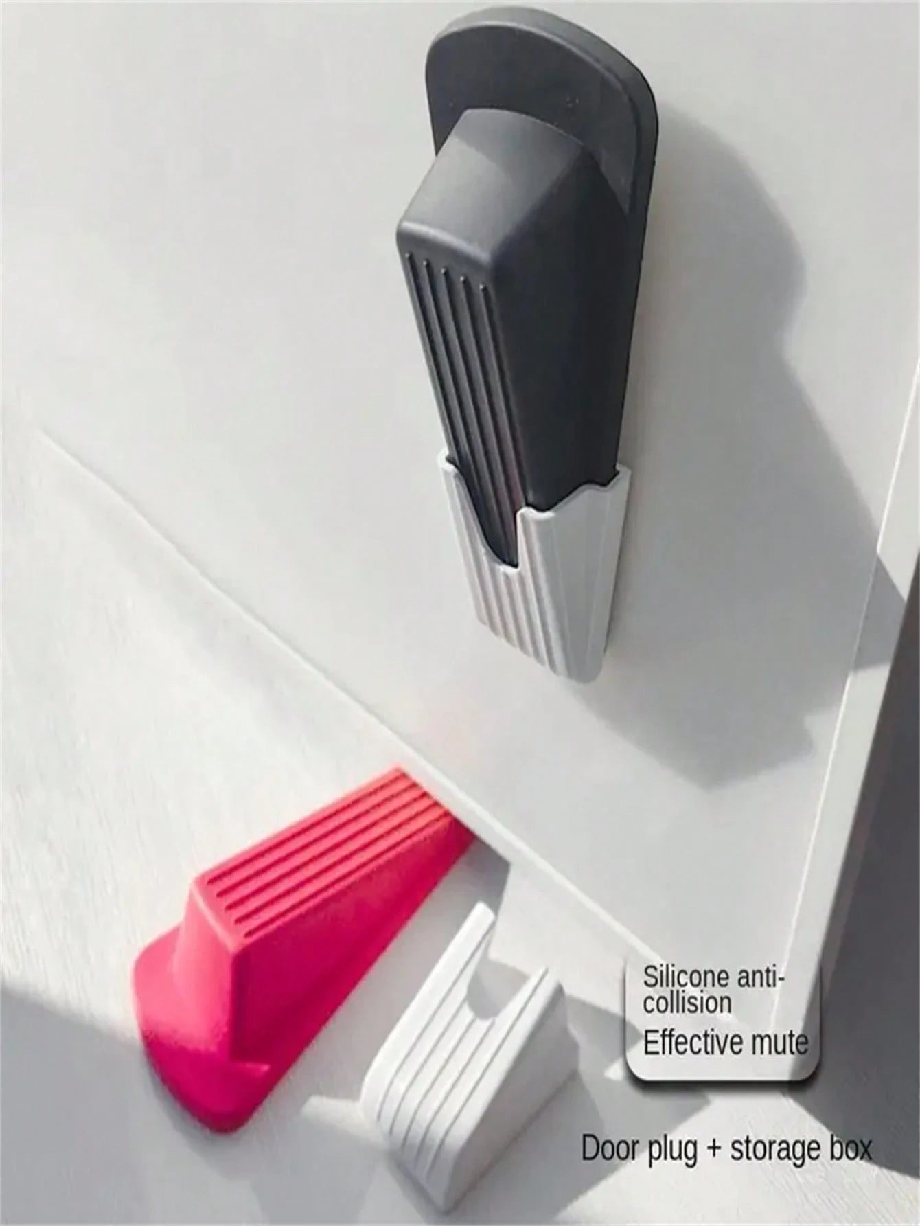 L1/2/3/4pcs, RubberDoor Suction, Self-Adhesive Wall Protector, Strong Suction, Hidden Silent Anti-Collision Floor Bracket, RubberMaterial, Home Improvement, Door Stop, Security Accessories,Storm Door