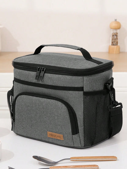 Large Capacity Camping Bag For Travel,Picnic,Outdoor,School,Camping,Office,Multifunctional Insulated Lunch Bag, Leakproof Cooler Bag,Portable Lunch Bags,Insulated Picnic Bag