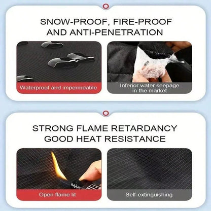 Large Car Windshield Frost And Snow Cover, Car Windshield Snow Cover With Side Window And Rearview Mirror Protective Covers, Winter Magnetic Windshield Frost And Snow Cover, Suitable For Most Vehicles