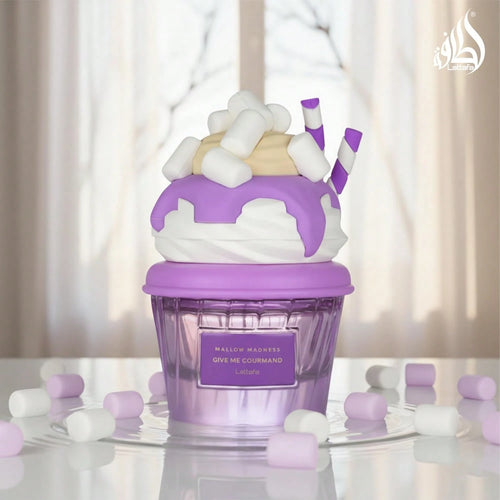 Lattafa Mallow Madness Eau De Parfum Give Me Gourmand Collection, Sweet Gourmand Fragrance, Marshmallow & Vanilla, Spray Form, 75ml, Long-Lasting Suitable For Dating, Parties And Business The Perfect