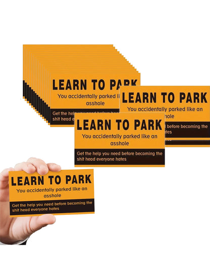 Learn To Park- Bad Parking Business Cards 10/30/50pcs