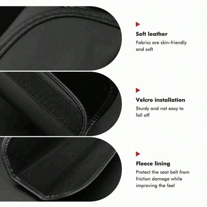 Leather Car Seat Belt Shoulder Protector Pad Auto Accessories For Peugeot 206 207 208 107 106 807 407 508 205 4008 301 607 108