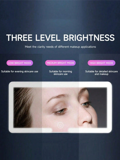 LED Sun Visor Vanity Mirror For Car, Rechargeable & Dimmable Makeup Mirror With 3 Color Temperatures, Touch Control Travel Mirror For Women, Fits All Cars/Trucks/SUVs