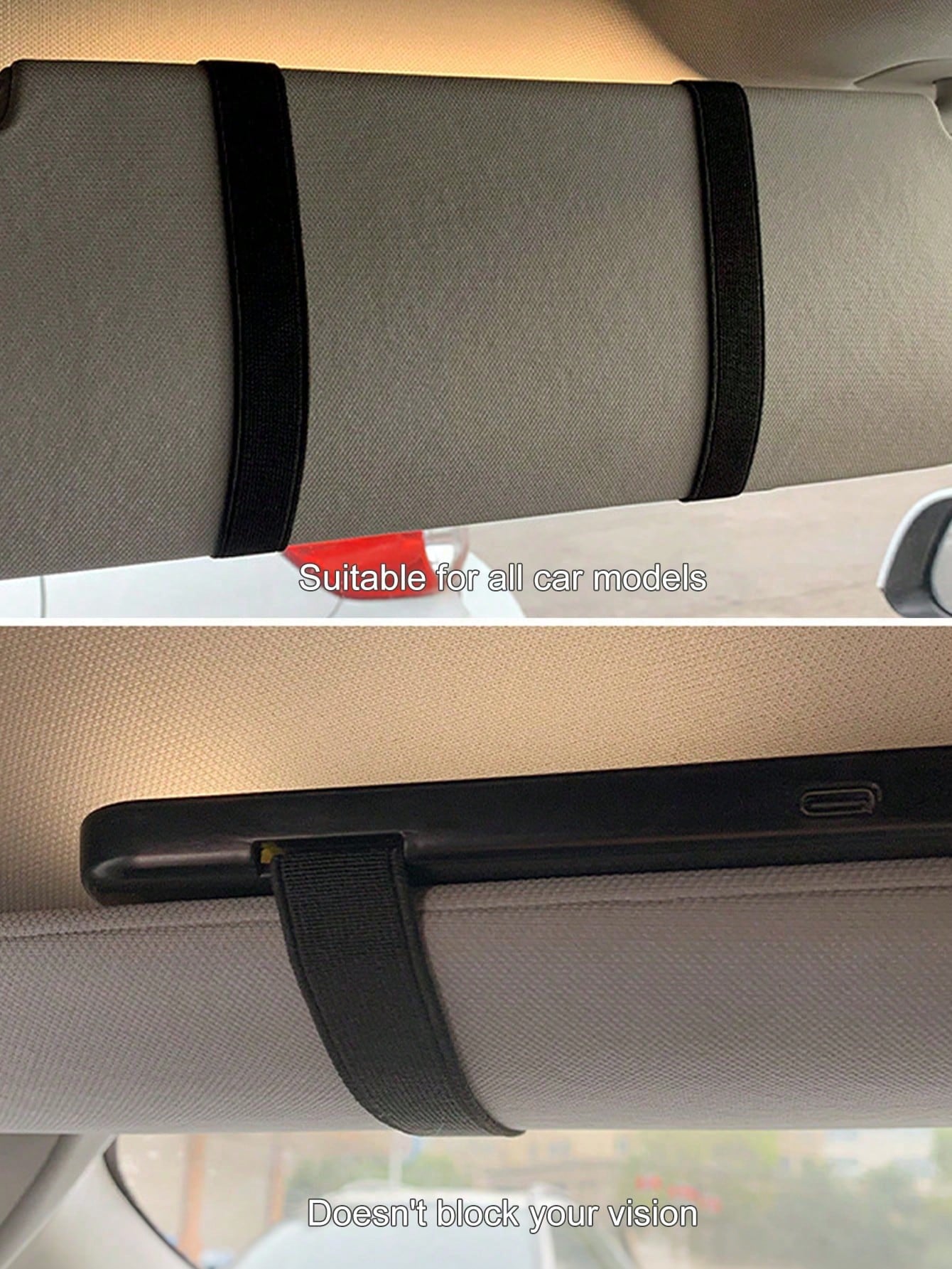 LED Sun Visor Vanity Mirror For Car, Rechargeable & Dimmable Makeup Mirror With 3 Color Temperatures, Touch Control Travel Mirror For Women, Fits All Cars/Trucks/SUVs