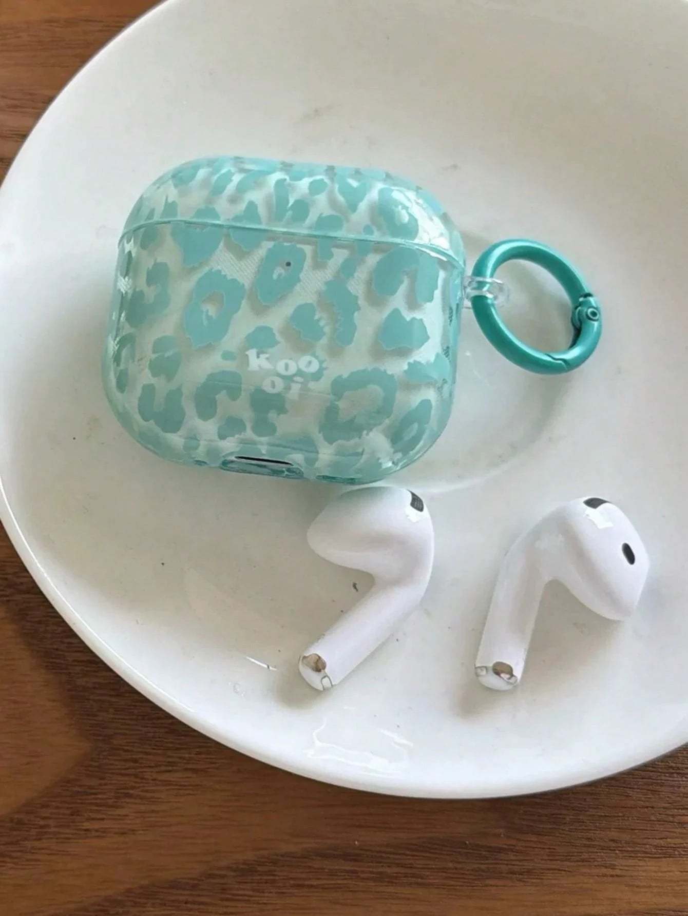 Leopard Print Green 4/Pro 3/Pro 2 Protective Case, Fashionable And Personalized Earphone Cover