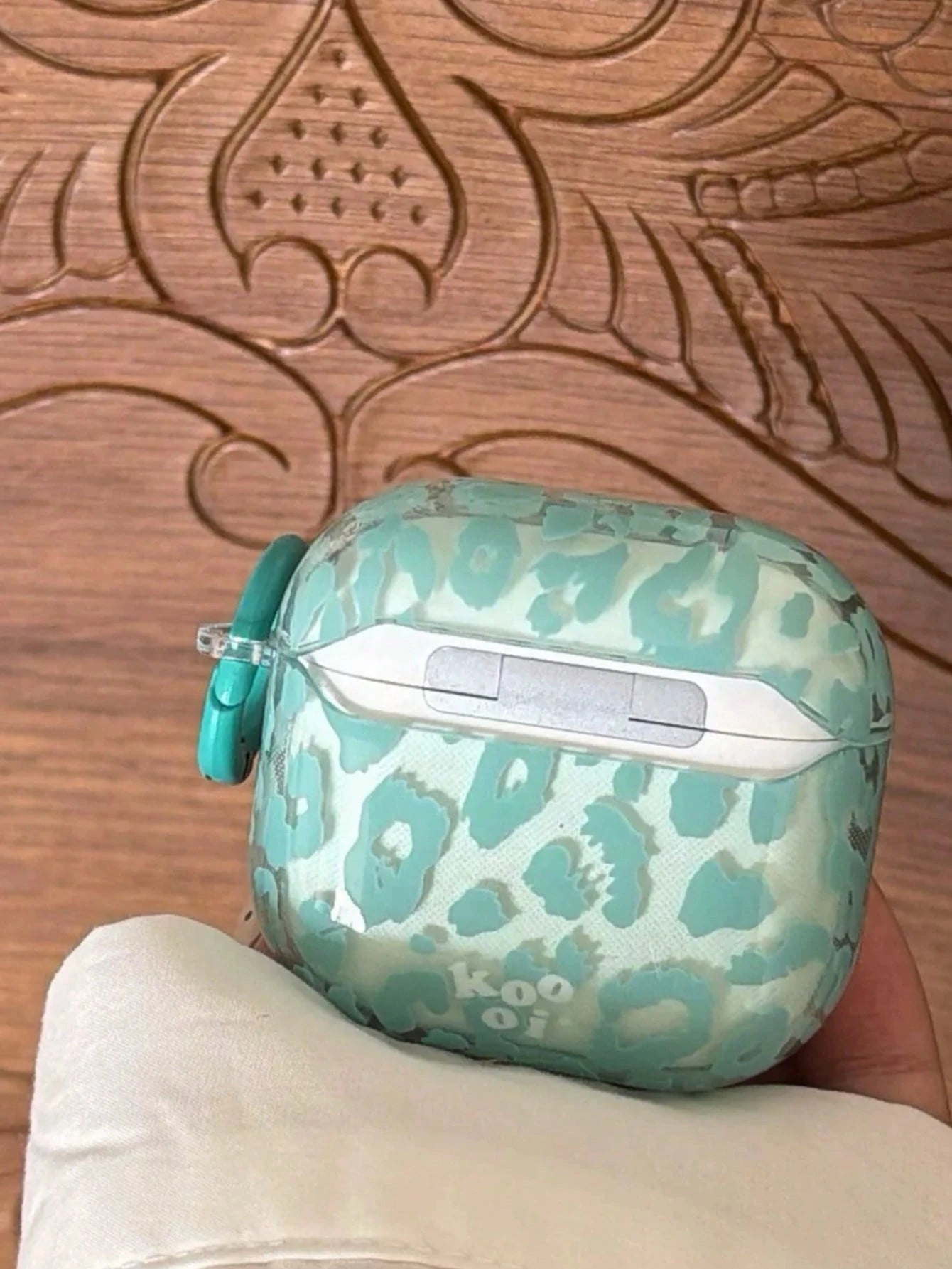 Leopard Print Green 4/Pro 3/Pro 2 Protective Case, Fashionable And Personalized Earphone Cover